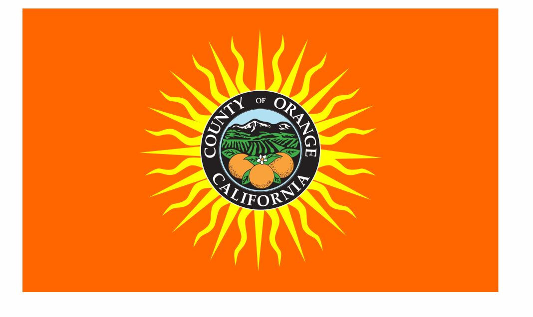 Orange County California Flag Sticker Decal F698