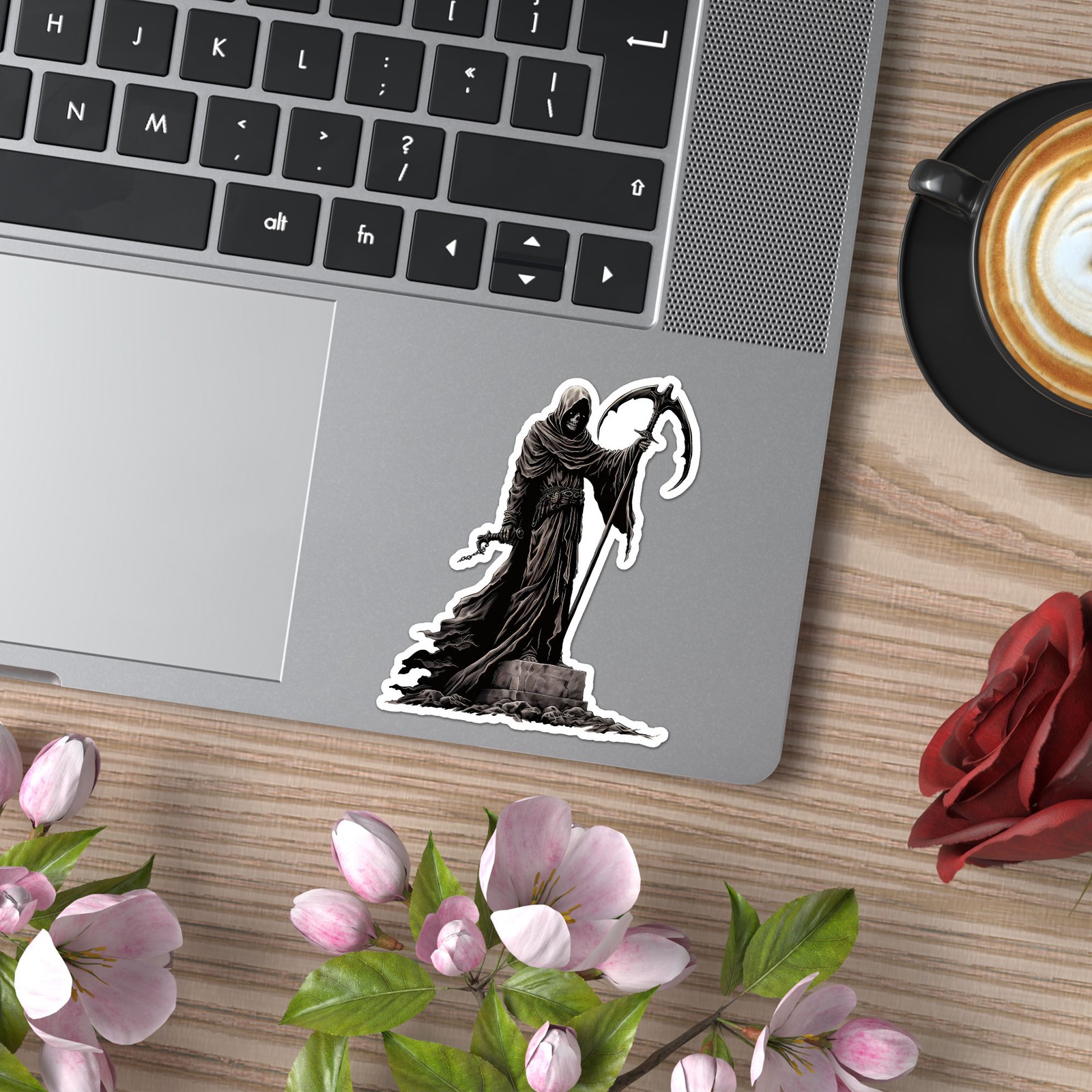 Death Grim Reaper – Vinyl Decal Sticker – Car Window Laptop – ebn9478