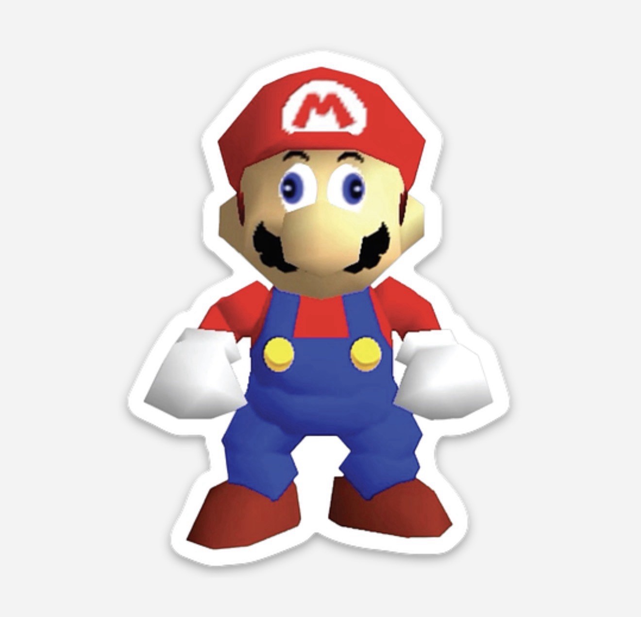 3” Super Mario Sticker Nintendo Vinyl Decal Matte Finish Dishwasher Safe