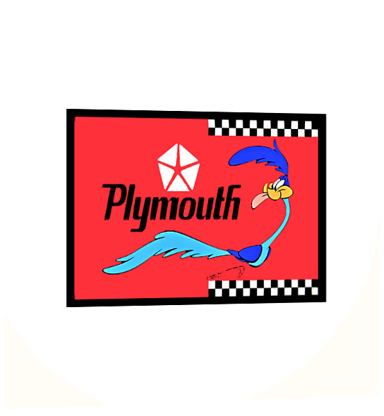 Plymouth Road Runner Sign Sticker "Clay Smith Cams" Car Classic 4 Sizes