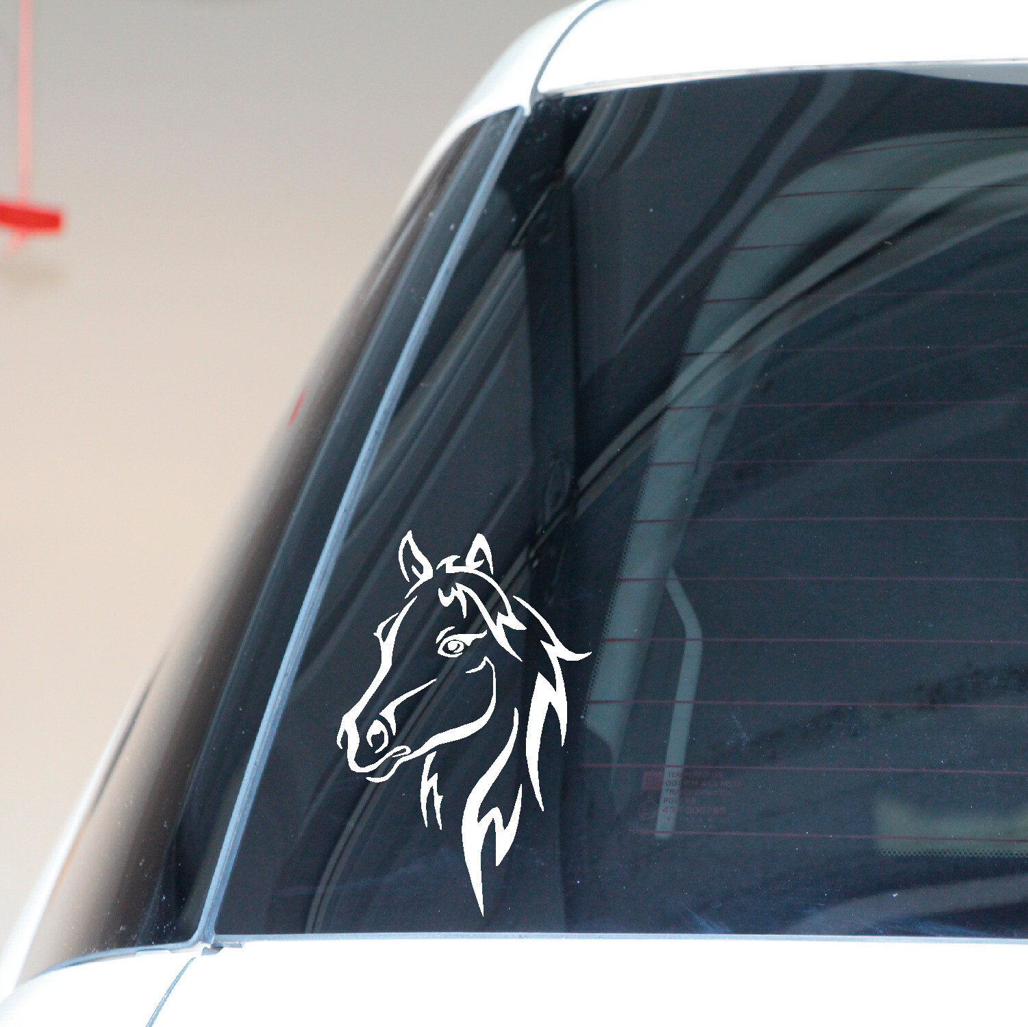 Horse Head Outline Decal Sticker Animal Lover Notebook Car Laptop