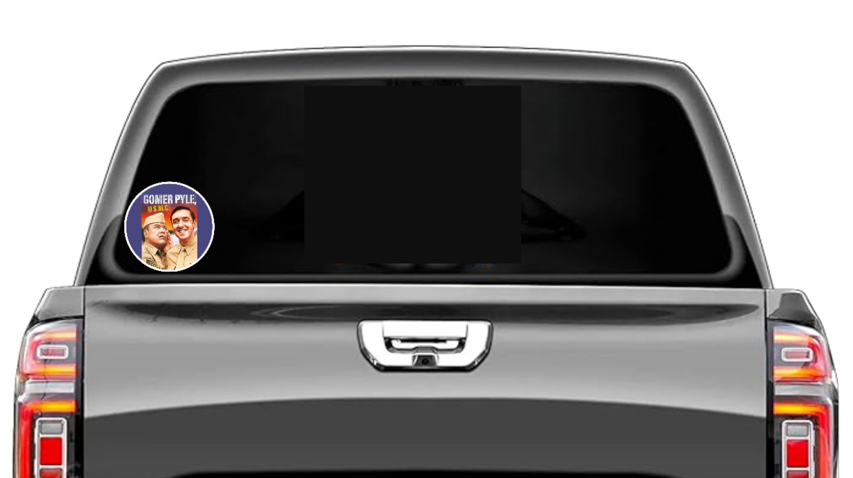 Gomer Pyle (Classic TV) 4" Vinyl Decal Car Truck Cooler Laptop Grill Smoker