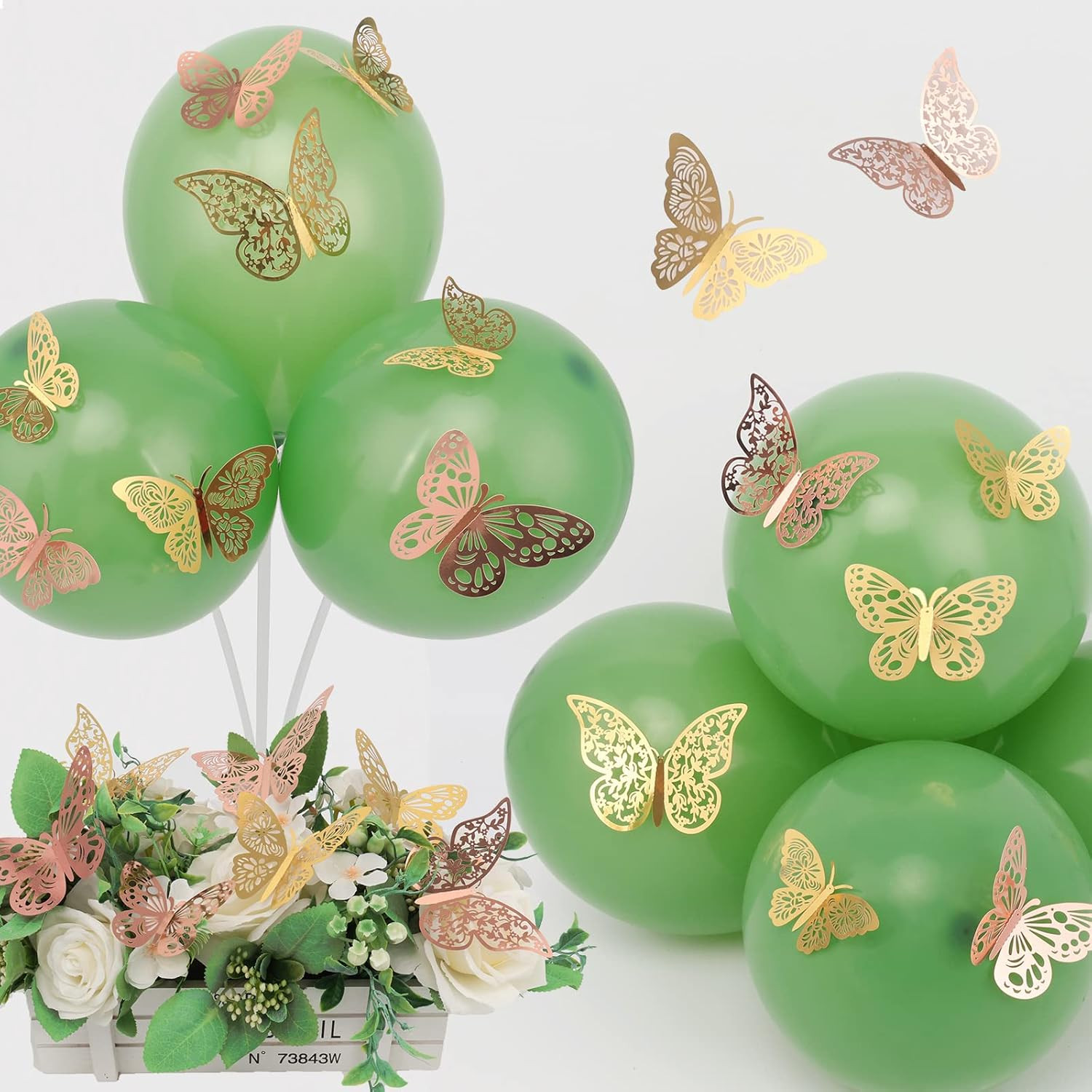 72Pcs 3D Mariposa Pegatinas De Pared Mariposa Decoraci�N DIY Para El Hogar Decor