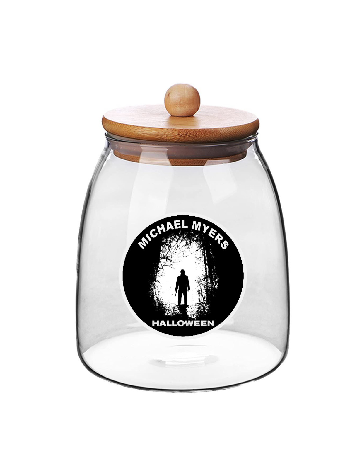 Halloween – Movie B/W – 4" Decal Handmade Auto Laptop Home Decoration Jar Bag 26