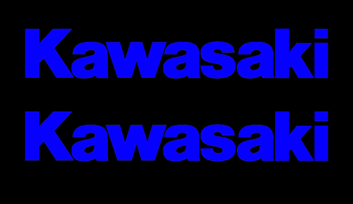 (2) Fits Kawasaki Sticker Vinyl Decal – Racing Bike Motorcycle Tank Set Window