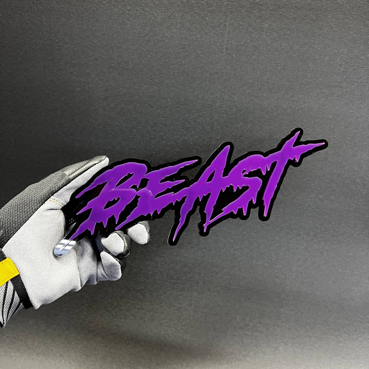 1PC BEAST Custom 3D Text Car Badge Fender Emblem Tailgate Toolbox Decal