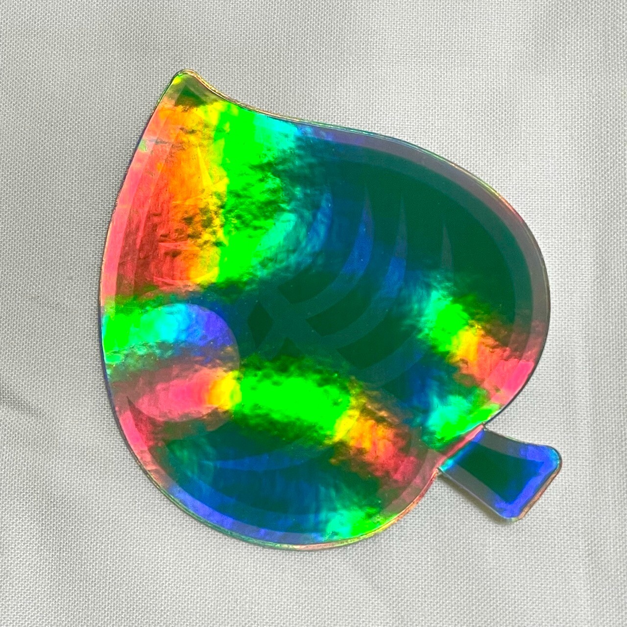 Animal Crossing Nook Leaf Hologram Sticker