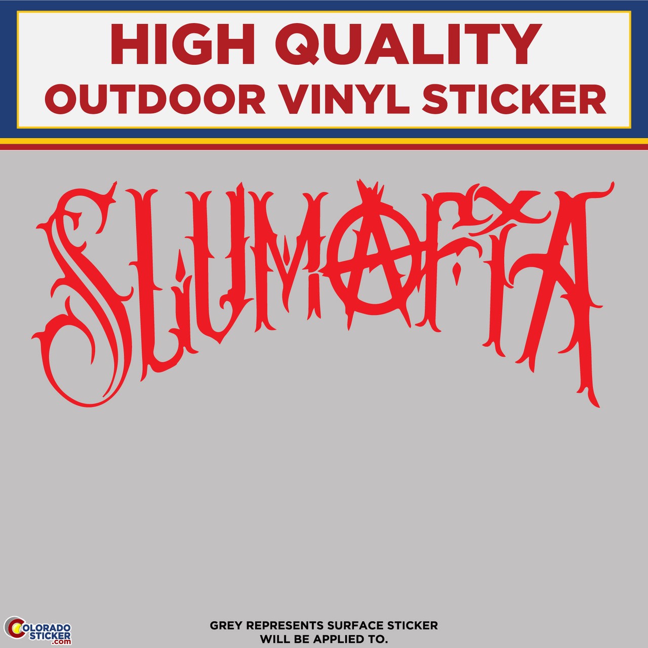 Slumafia Text, Die Cut High Quality Vinyl Sticker Decal