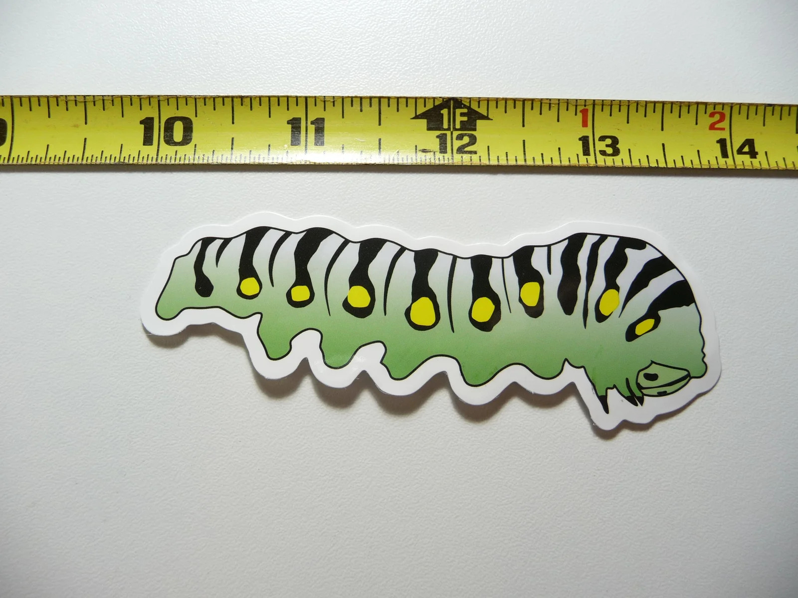 CATERPILLAR SMALL STICKER DECAL BUG FUN FUNNY