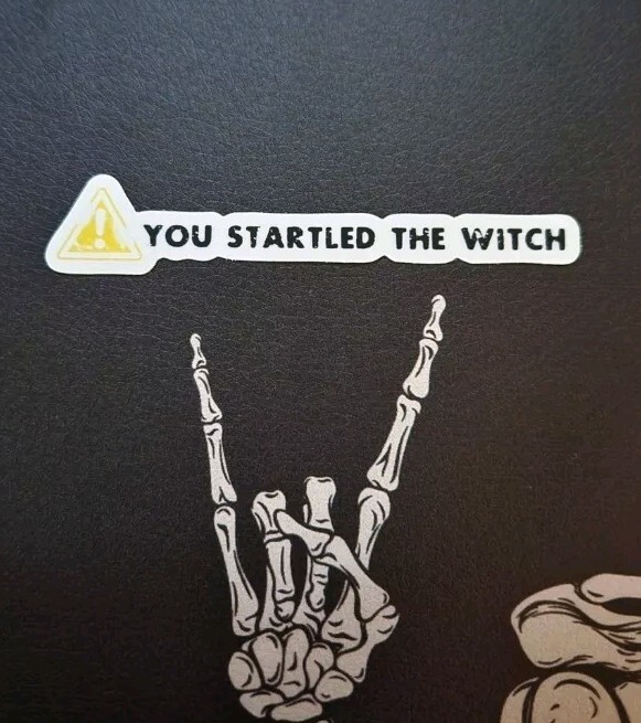 YOU STARTLED THE WITCH LEFT 4 DEAD (L4D) INSPIRED .75"x4" VINYL DECAL STICKER