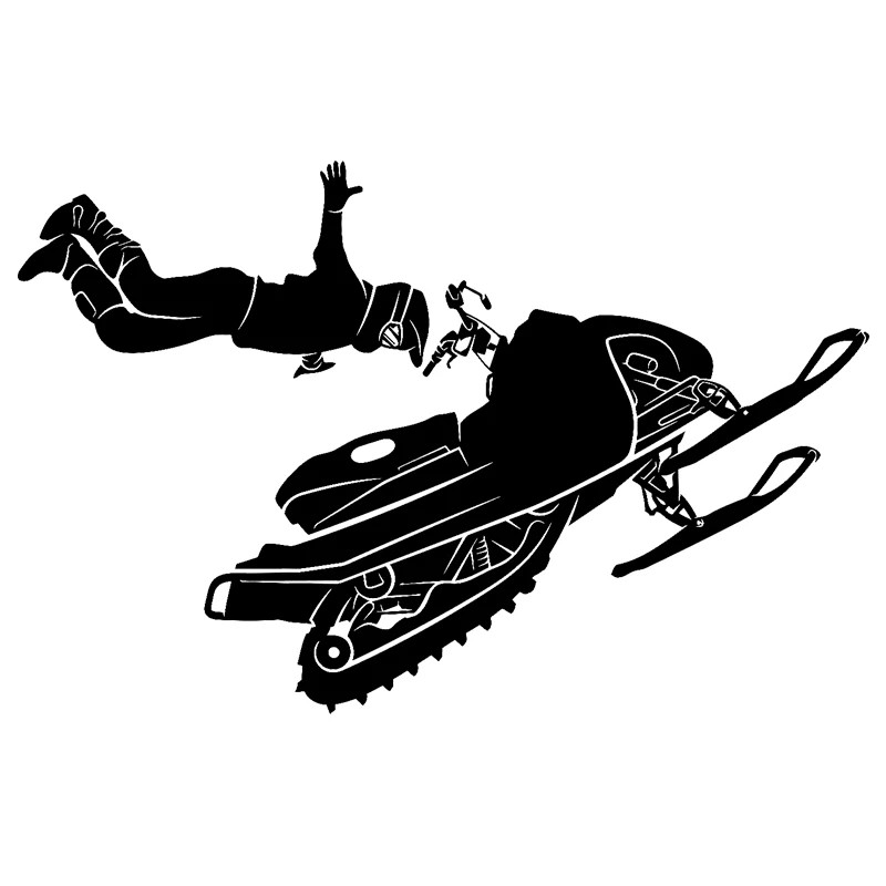 Ski Wall Sticker Snowmobile Vinyl Wall Home Decor Ski Lovers Winter Extreme
