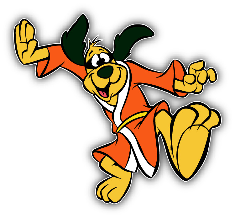 Hong Kong Phooey Regard Cartoon Car Bumper Sticker Decal 5"x 4"
