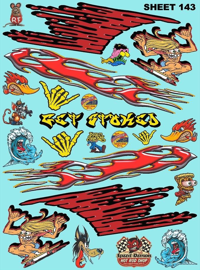 White Vinyl Sticker Sheet 143 -R/C MODEL Decal fits 1/24-1/16 Scale DIE-traxxas
