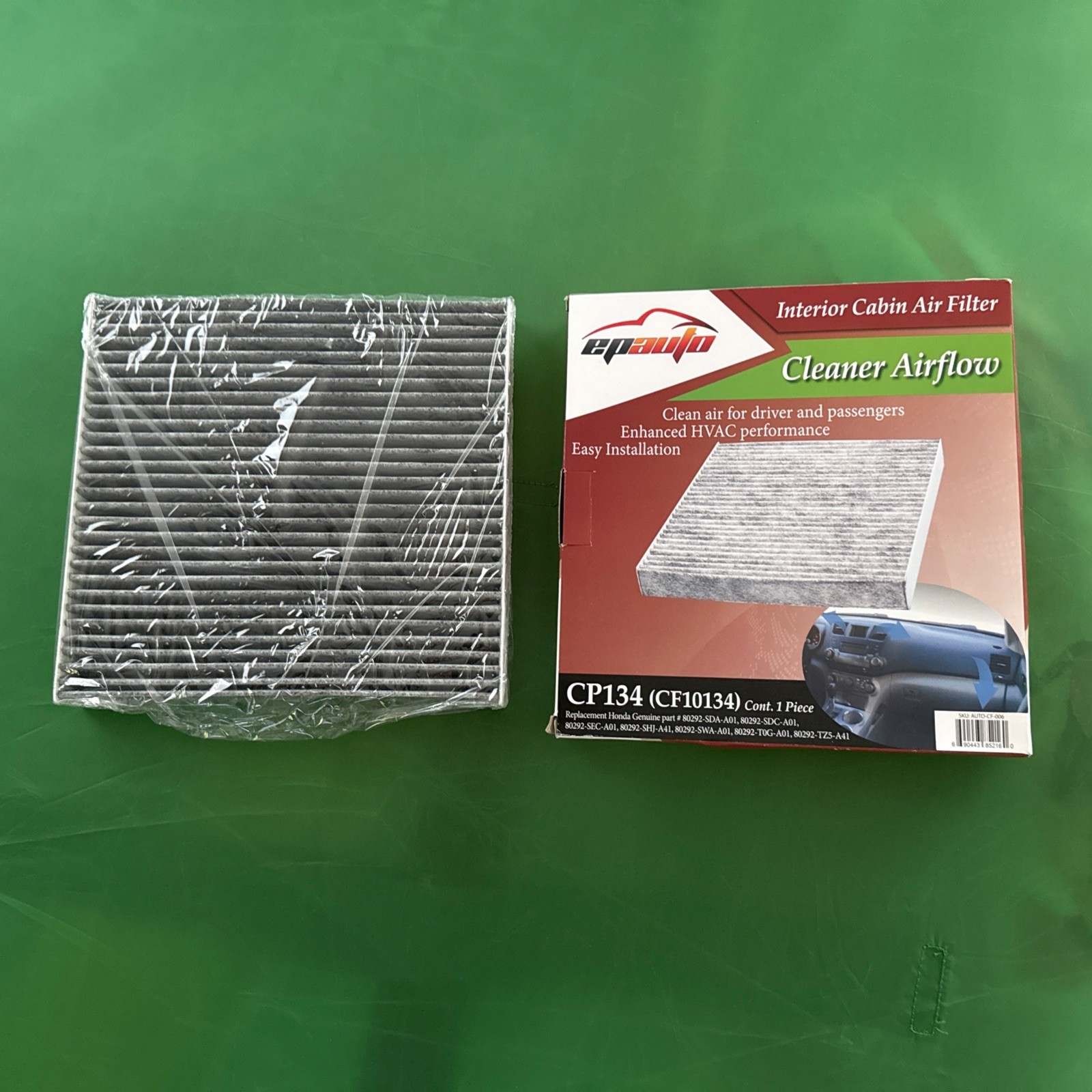 EPAuto AUTO-CF-006 Honda & Acura Premium Cabin Air Filter with Activated Carbon