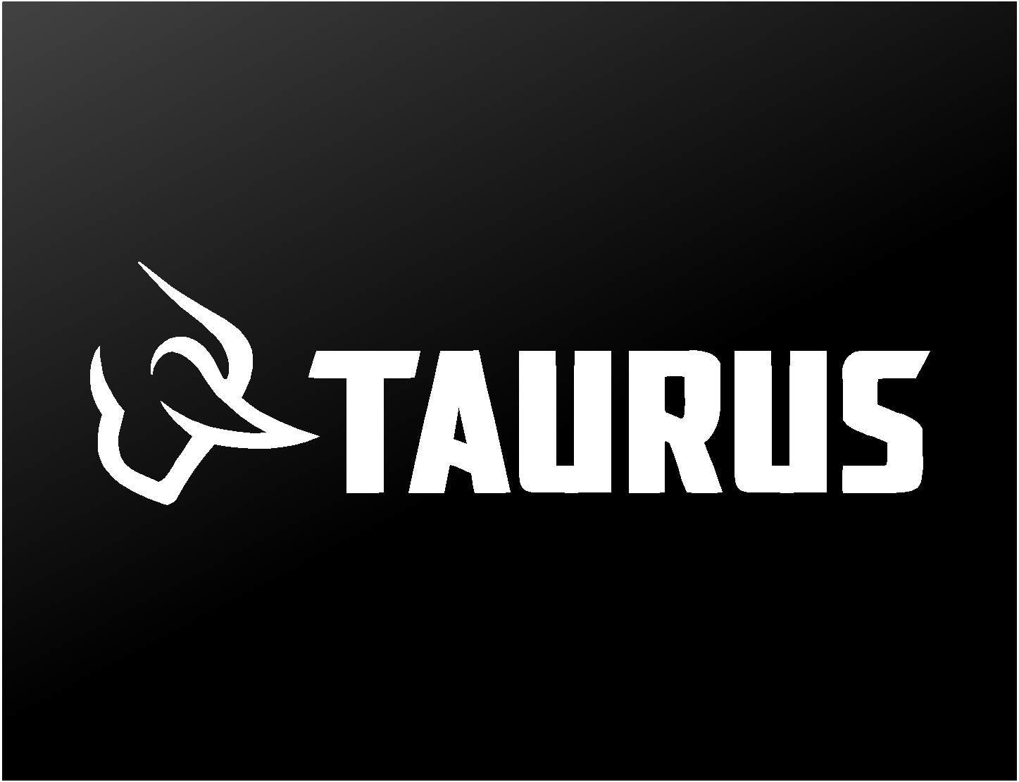 Taurus Firearms Pistol Revolver Logo Vinyl Decal Car Window Gun Case Sticker
