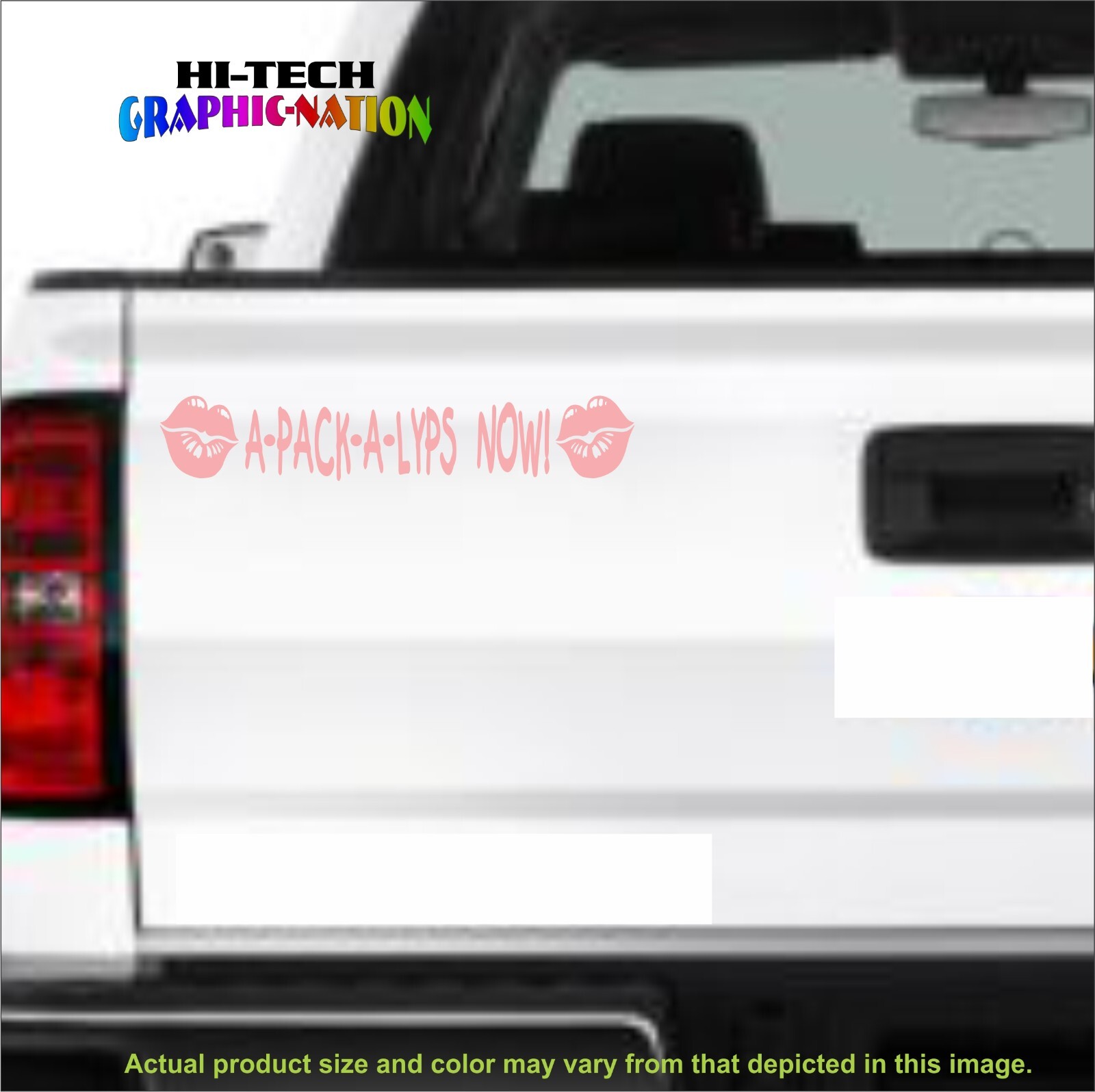 A PACK A LYPS NOW Vinyl Decal Apocalypse Puffy Lips Car Computer Skate Sticker