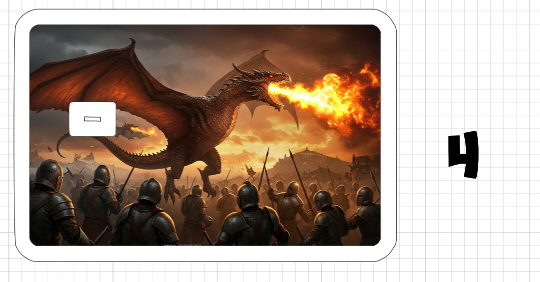 Fire Dragon ATM Debit Credit Card Sticker Skin Mage Archer Knight Green Red USA