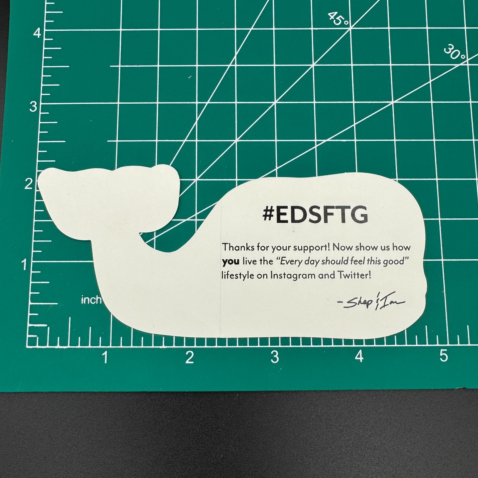 Vineyard Vines FL Whale Vinyl Sticker Durable Outdoor & Indoor Use Waterproof