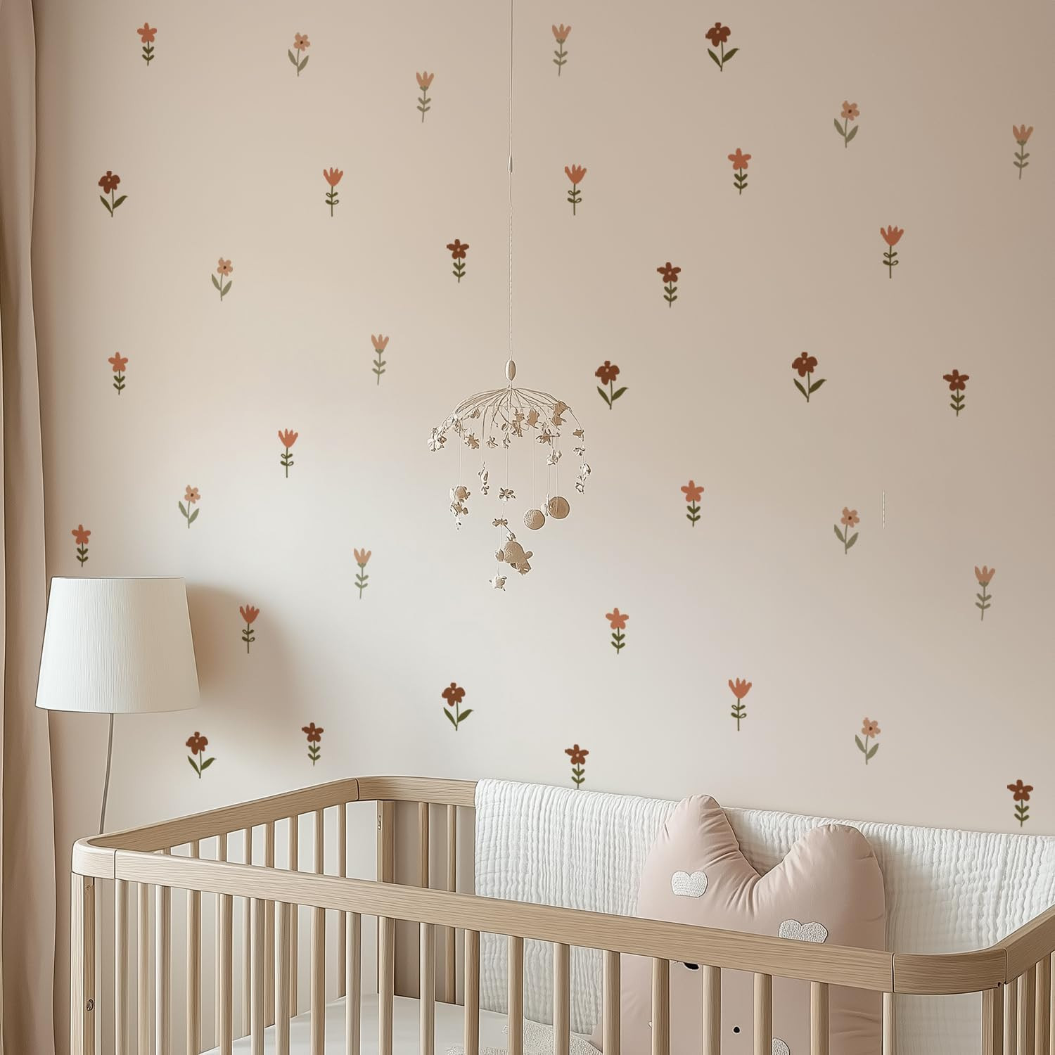 Nursery Wall Stickers Boho Kids Room Decor Girls Bedroom Removable Wall Decals V