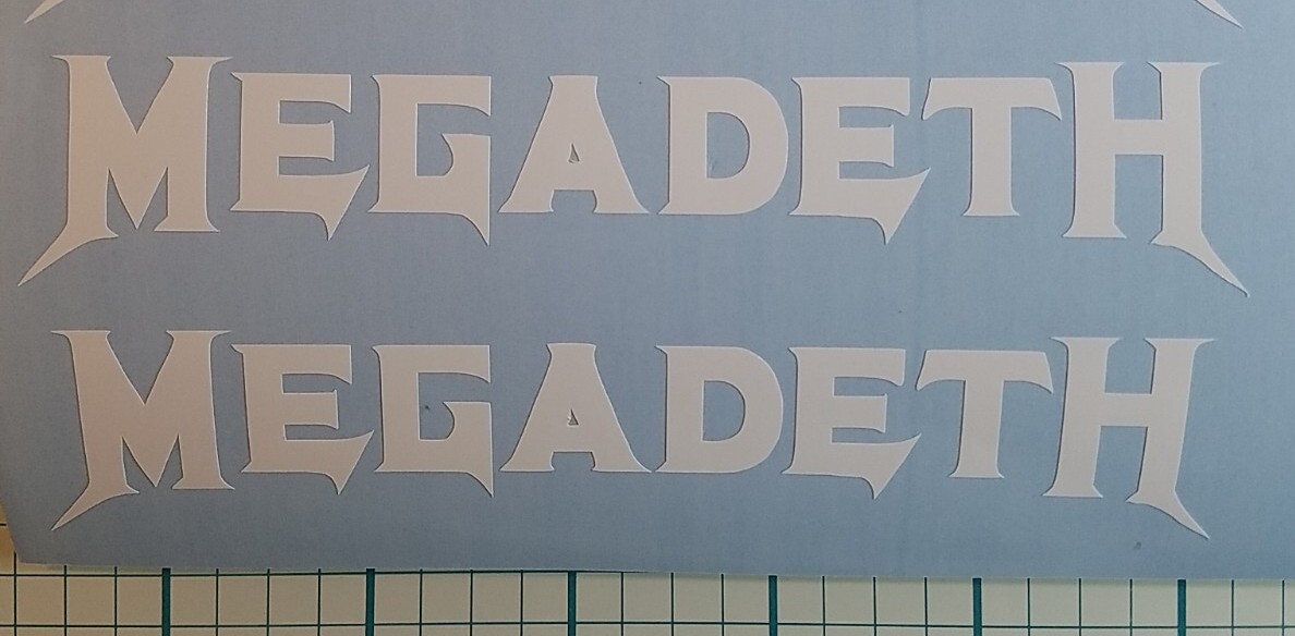 2 Megadeth Music Band Vinyl Car Decals Sticker Window Laptop Trucks 5.5" W