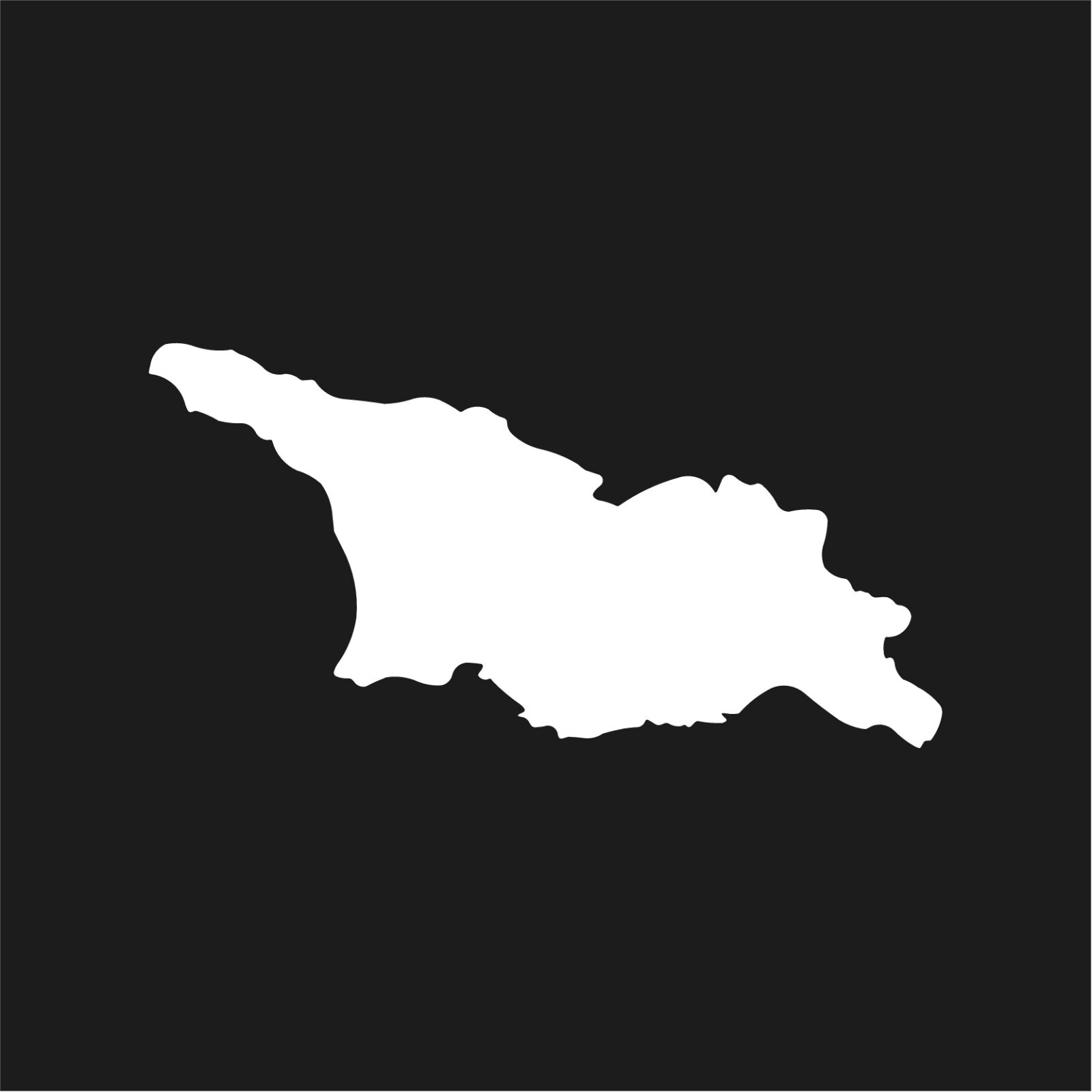 Georgia country outline Vinyl Decal Car Window Laptop Sticker