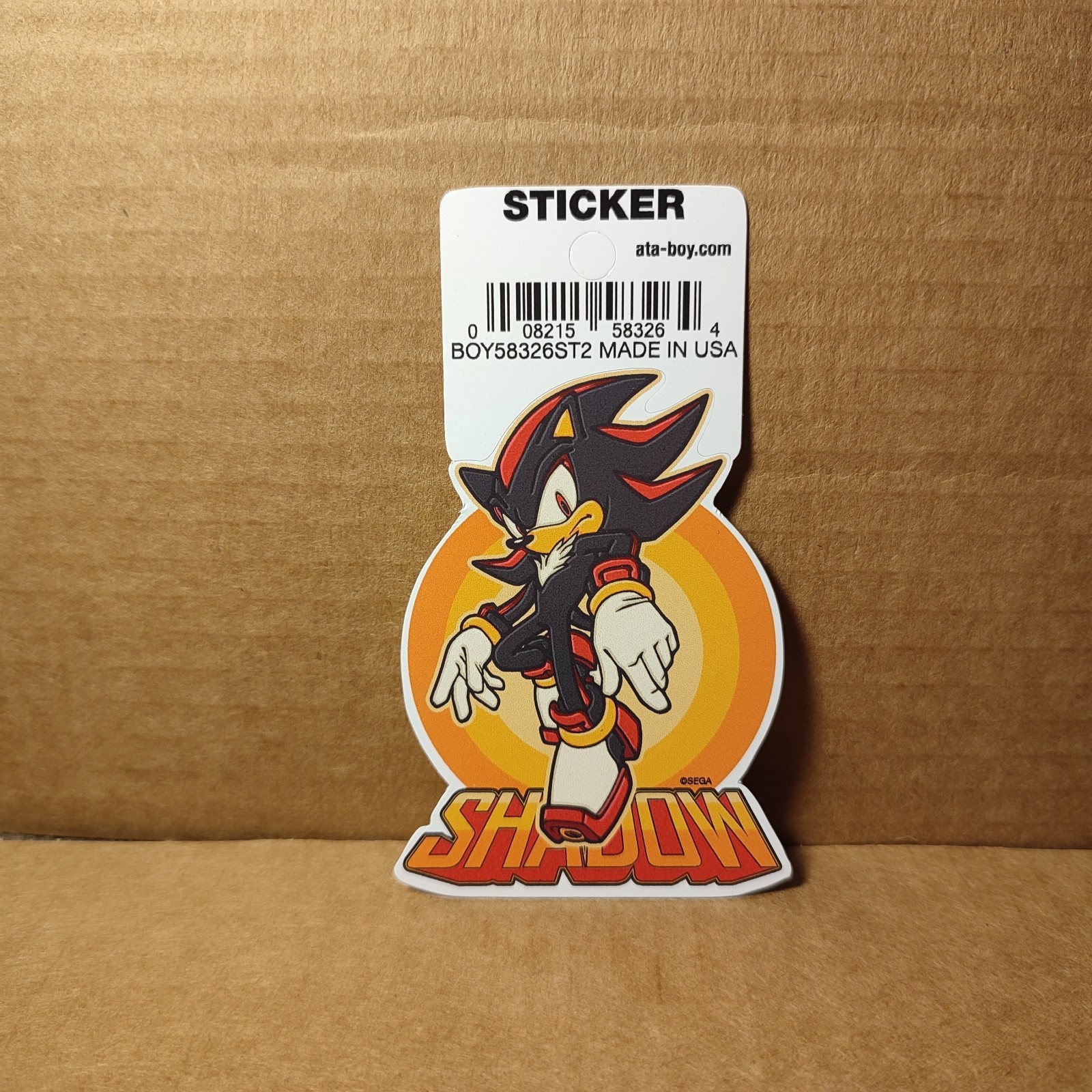 Shadow The Hedgehog Die Cut Vinyl Sticker Official Sonic Collectible
