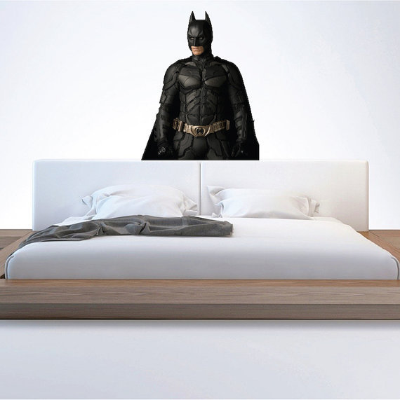 Batman Kids Bedroom Wall Decal Batman Wall Designs Wall Art Wallpaper Decor b27