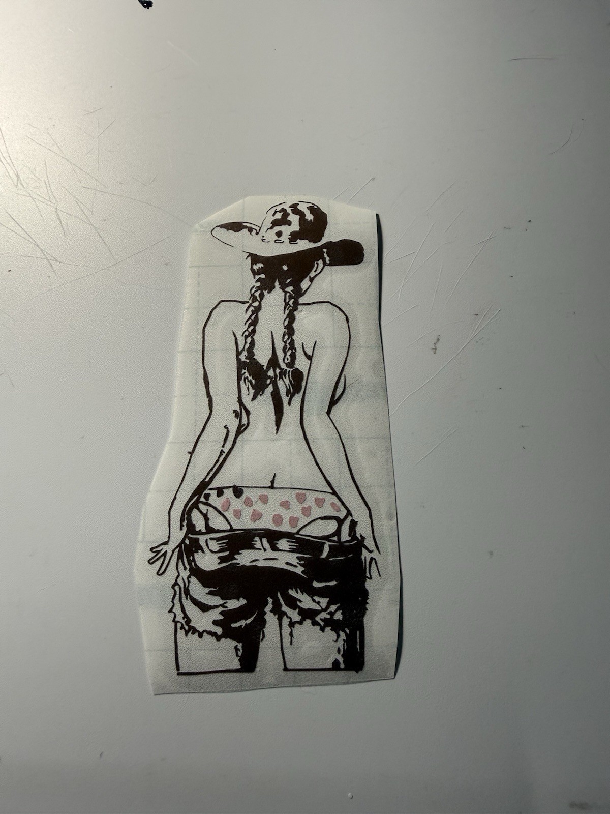 Cowgirl Decal