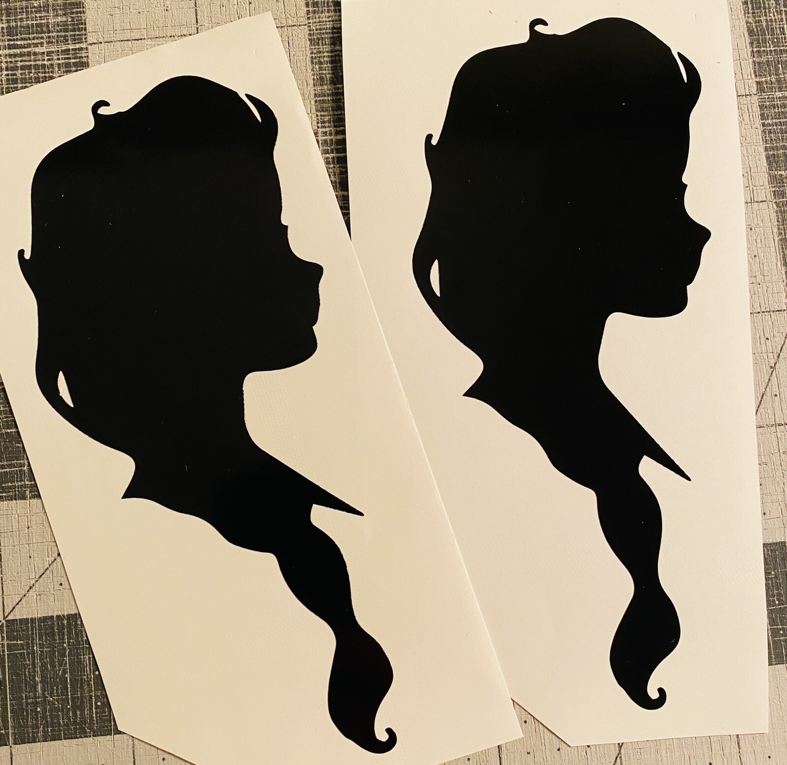 Vinyl Decal for Window – Elsa Silhouette, Frozen (Disney), Various Colors-Sizes