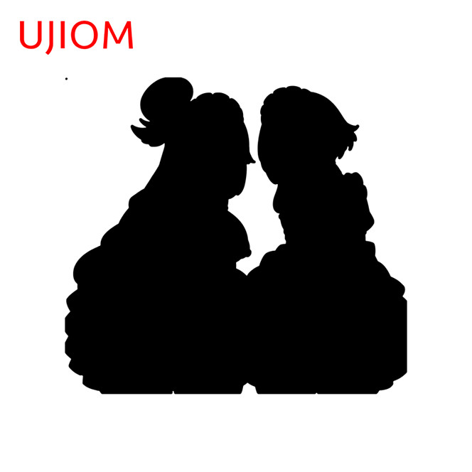 EARLFAMILY 5.1" Aqua Anime Car Sticker Bumper Personality Artistic Hood Decals