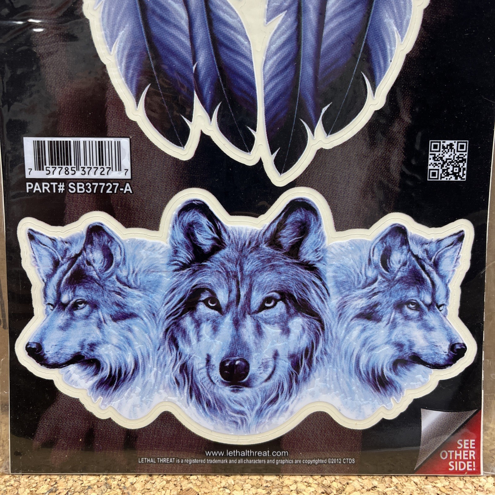 Lethal Threat Wolf Stickers Lot Tribal Howling Wolf Decal Car Truck USA SB37725