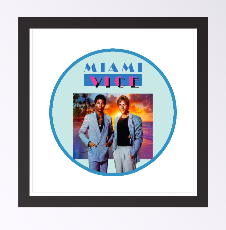 Miami Vice – 4" Vinyl Decal Sticker Handmade Vehicle Laptop Decor Cooler Tumbler