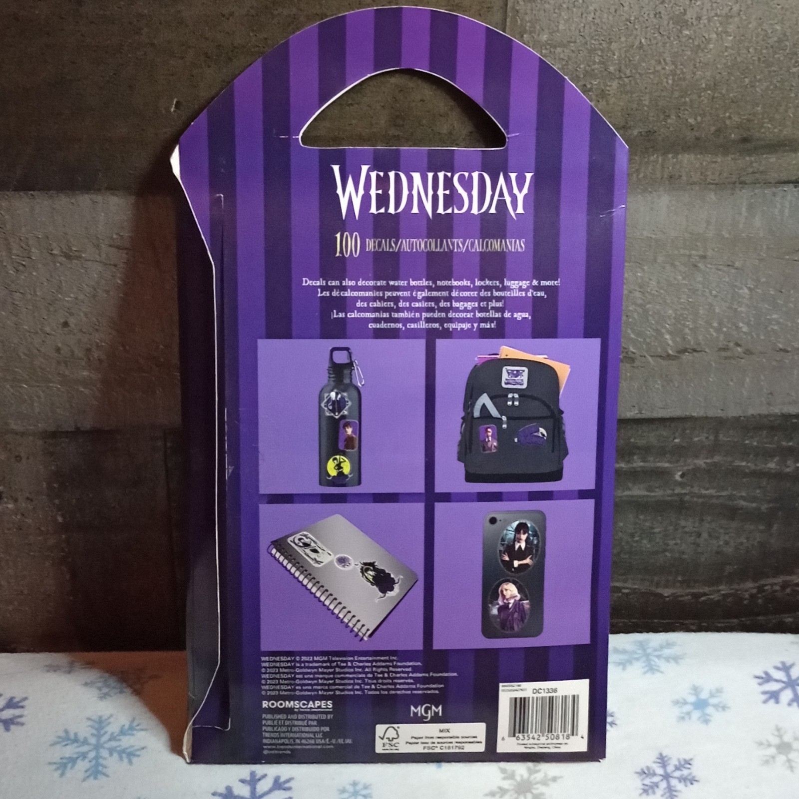 Wednesday Addams Roomscapes 100 Repositionable Decals DC1336