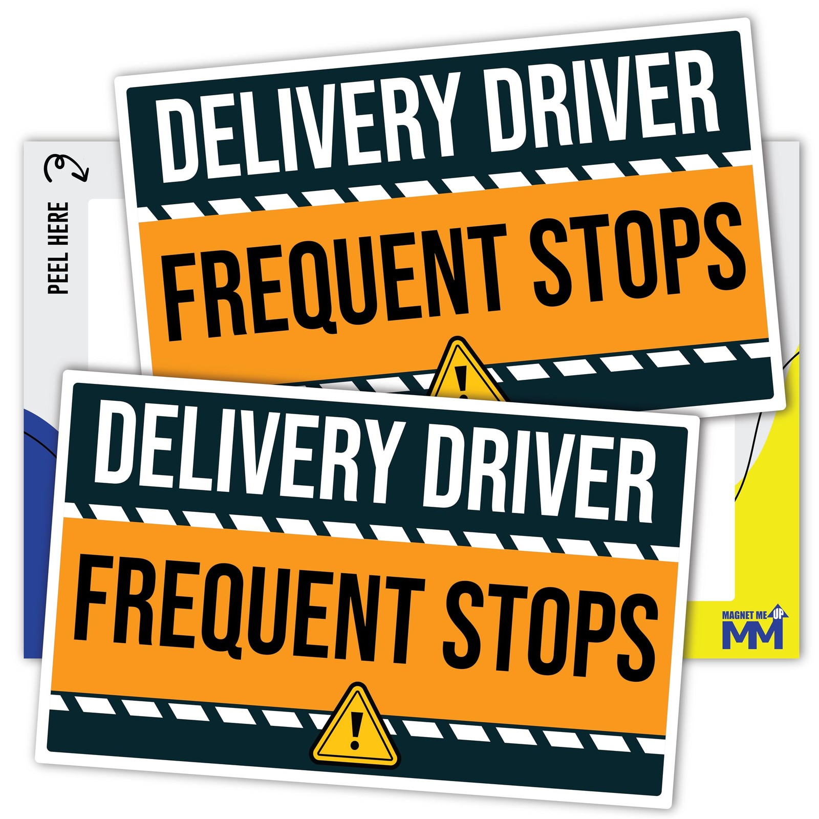 Delivery Driver Frequent Stops 8×5" 2-Pack Weatherproof Car/Van Decal, USA Made