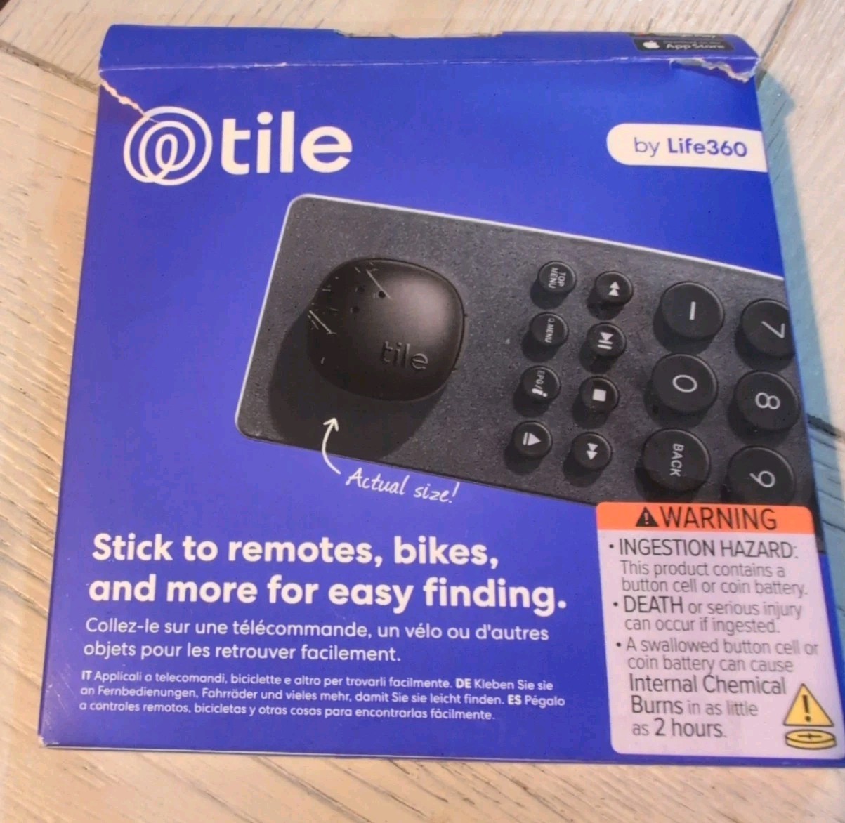 Life360 Tile Sticker – Small Bluetooth Tracker, Remote Finder and Item Locato…