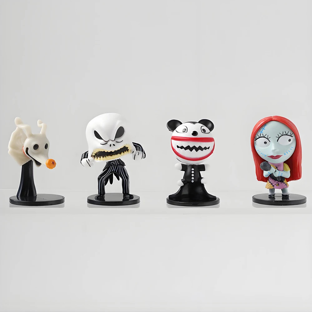 8pcs/set The Nightmare Sally Jack Skellington Christmas Action Figure Vinyl Figu