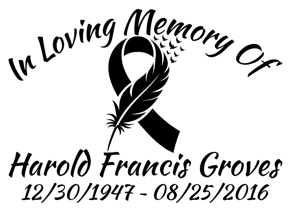 In Loving Memory Decal Cancer Ribbon Wings Bird Feather Car Vinyl Sticker Custom