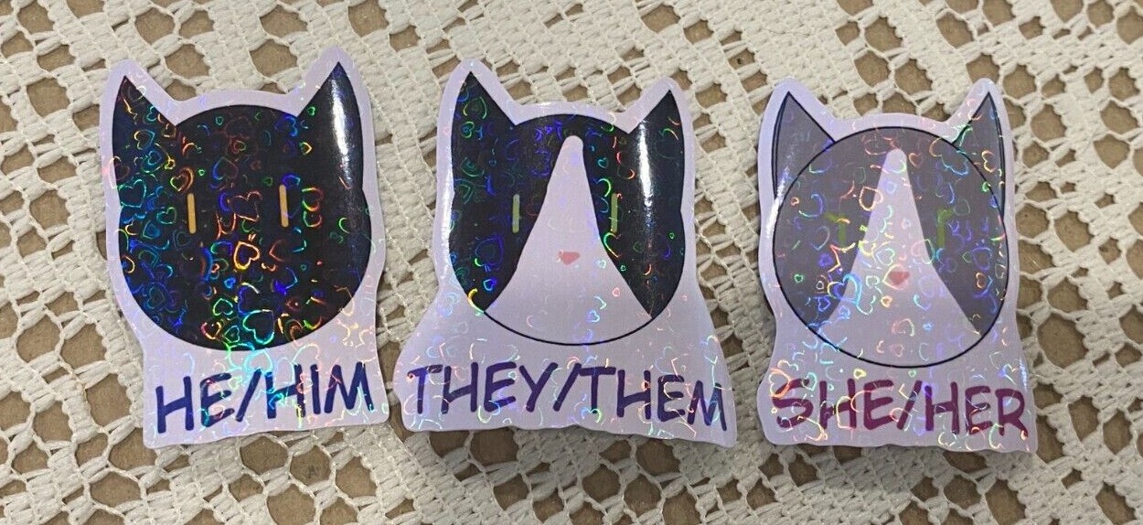 Pride Collection 2023 Holo Heart Stickers (Original Art)