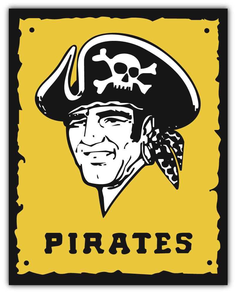 Pittsburgh Pirates MLB Baseball Sport Logo Car Bumper Sticker Decal "SIZES"