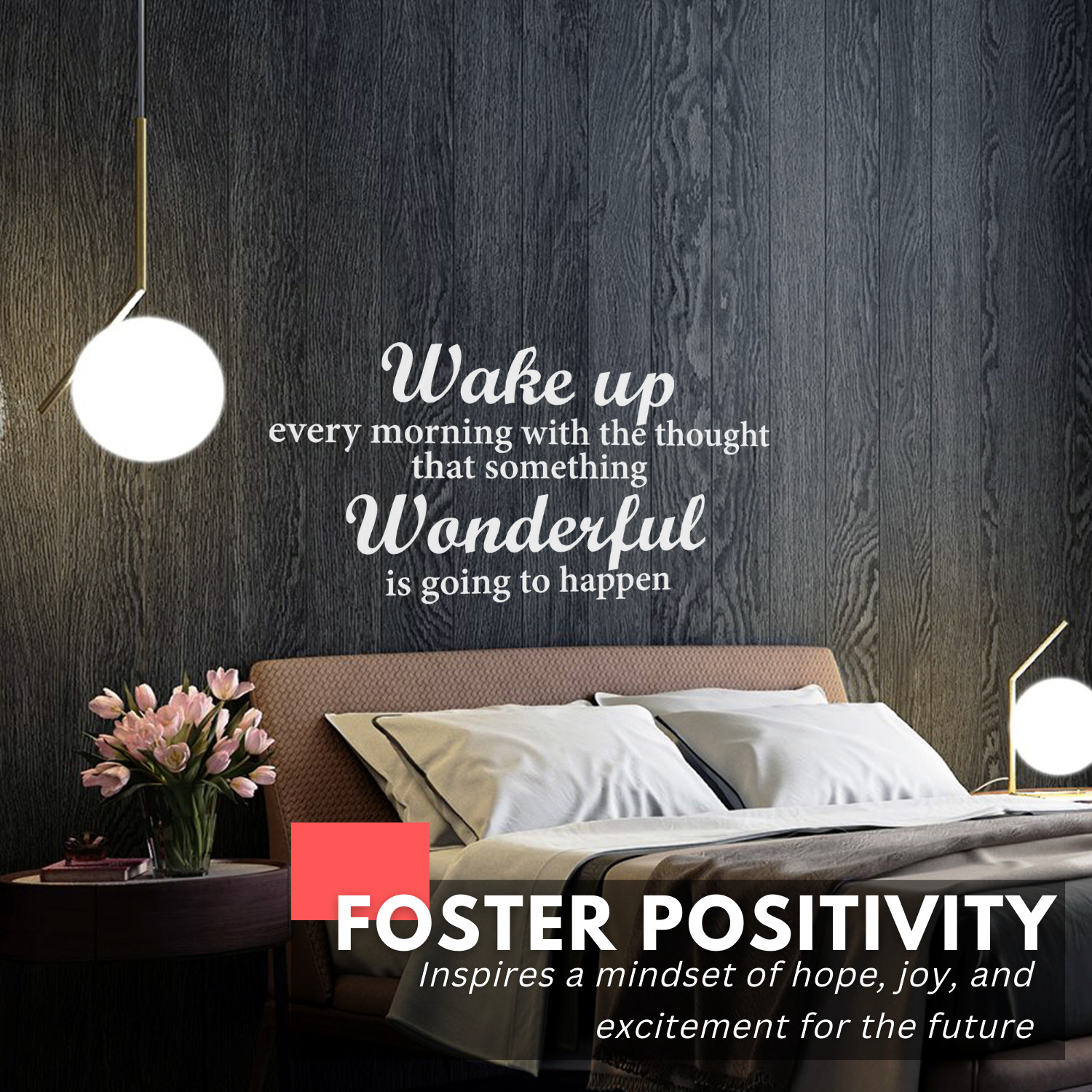 Wake Up Every Morning Inspirational Motivational Wall Decal Sticker Vinyl Quote