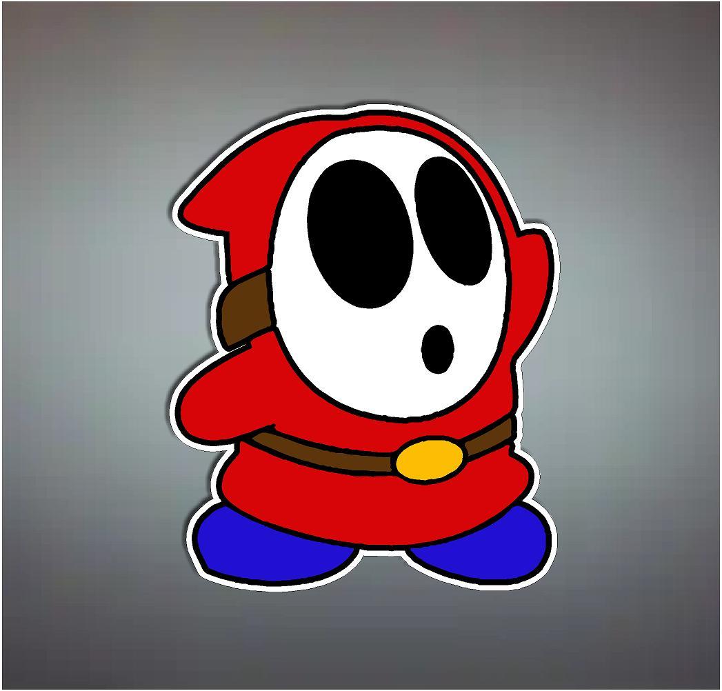 Nintendo NES Super Mario Bro's Shy Guy 4" Vinyl Decal Sticker Emblem