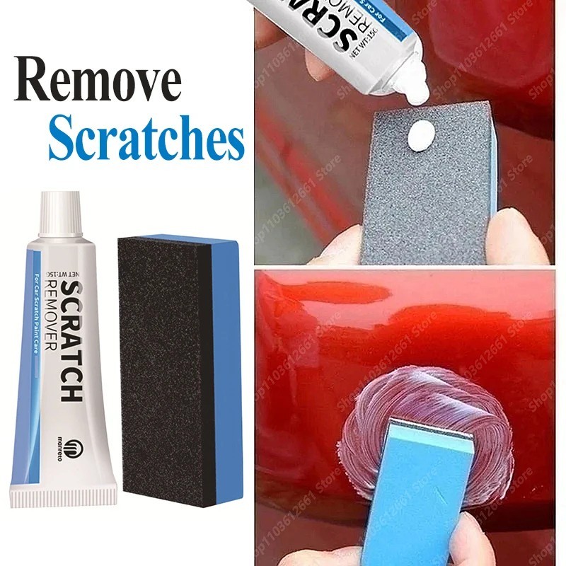 Car Scratch Remover Polishing Paste Sponge Auto Paint Repair Body Scratch