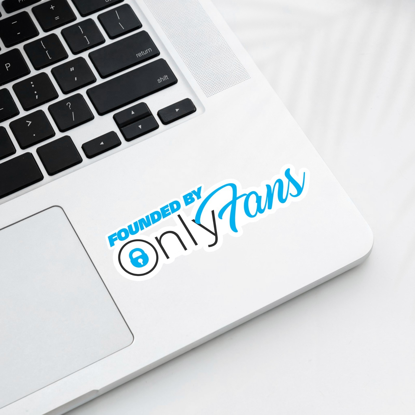 Funded By OnlyFans Fun Sticker Die Cut Waterproof Vinyl Decal Smooth Surface