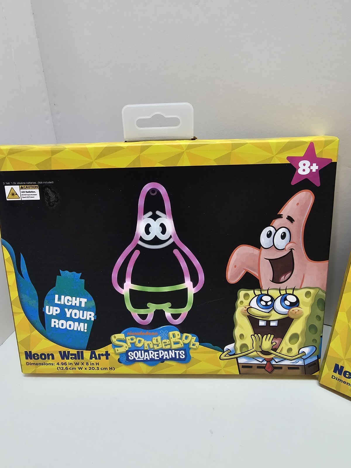 Set of 2 SpongeBob SquarePants and Patrick Neon Wall Art Nickelodeon New