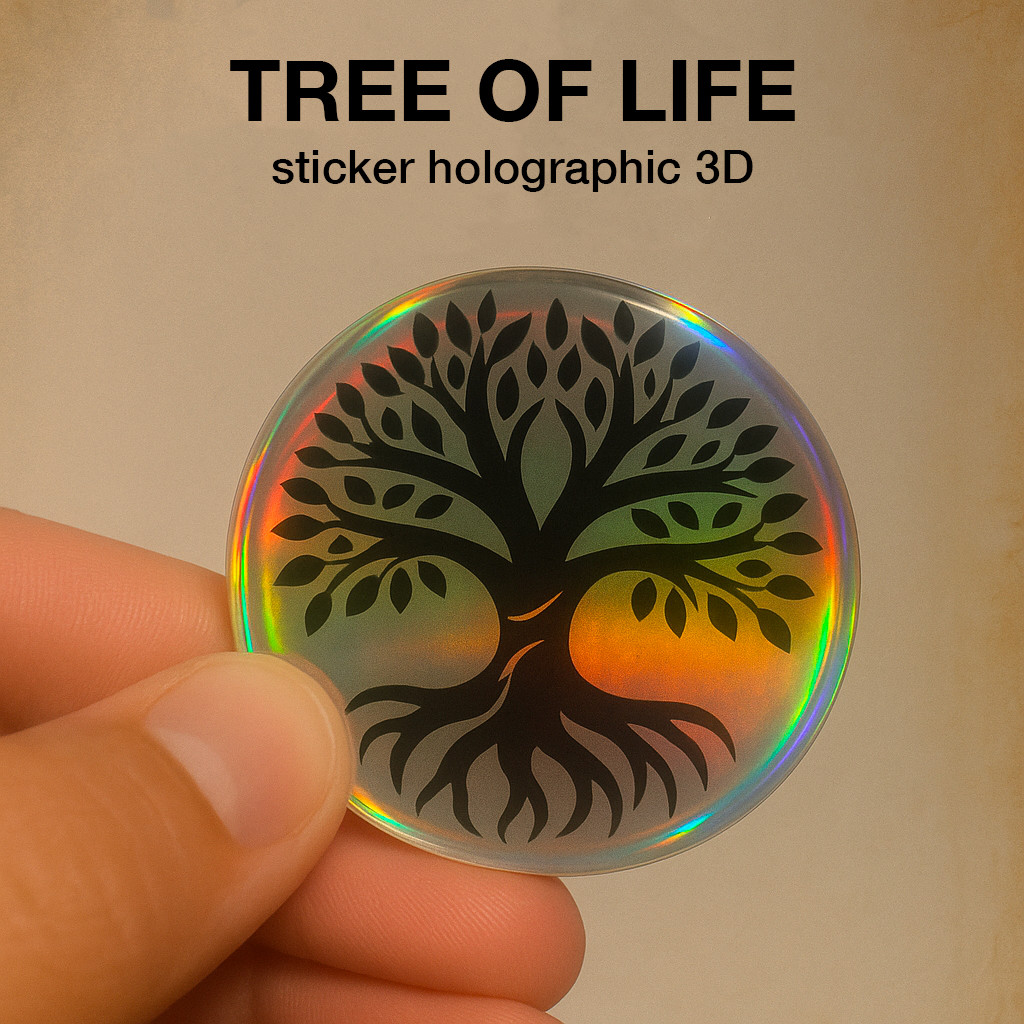 Tree of Life Holographic Sticker 3D Vinyl Decal Spiritual Symbol Car Laptop