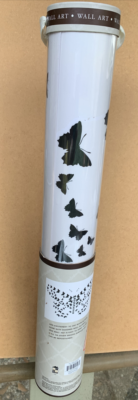 Butterfly Wall Accents Decals Silhouette Black Vinyl Reusable Removable