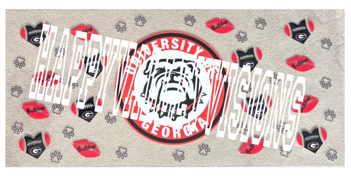 College University GEORGIA UV DTF Transfer Sticker DIY Cup Wrap