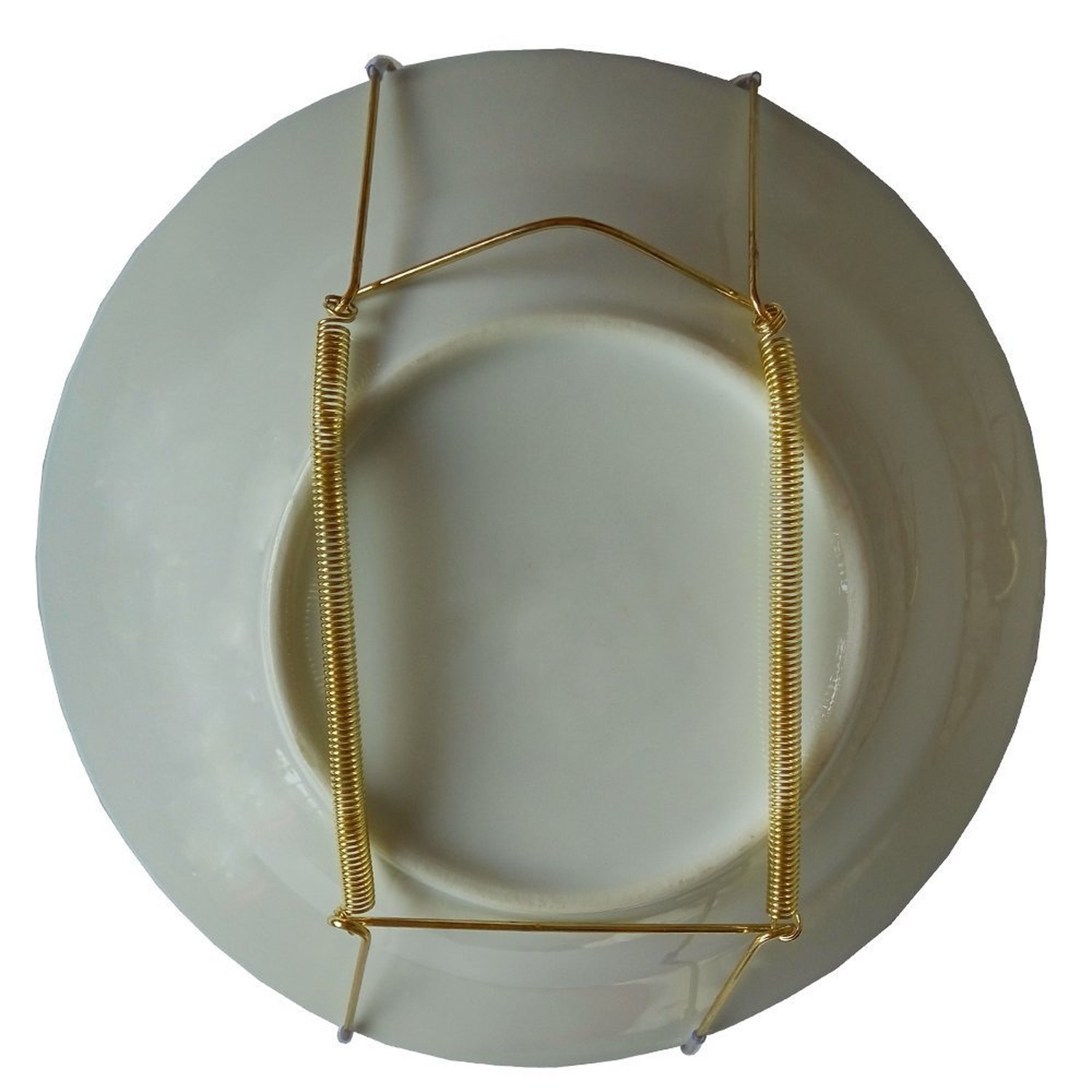 Lot5 6-Inch Small Invisible Plate Wire Hanger Wall Holders with Protective Ru…
