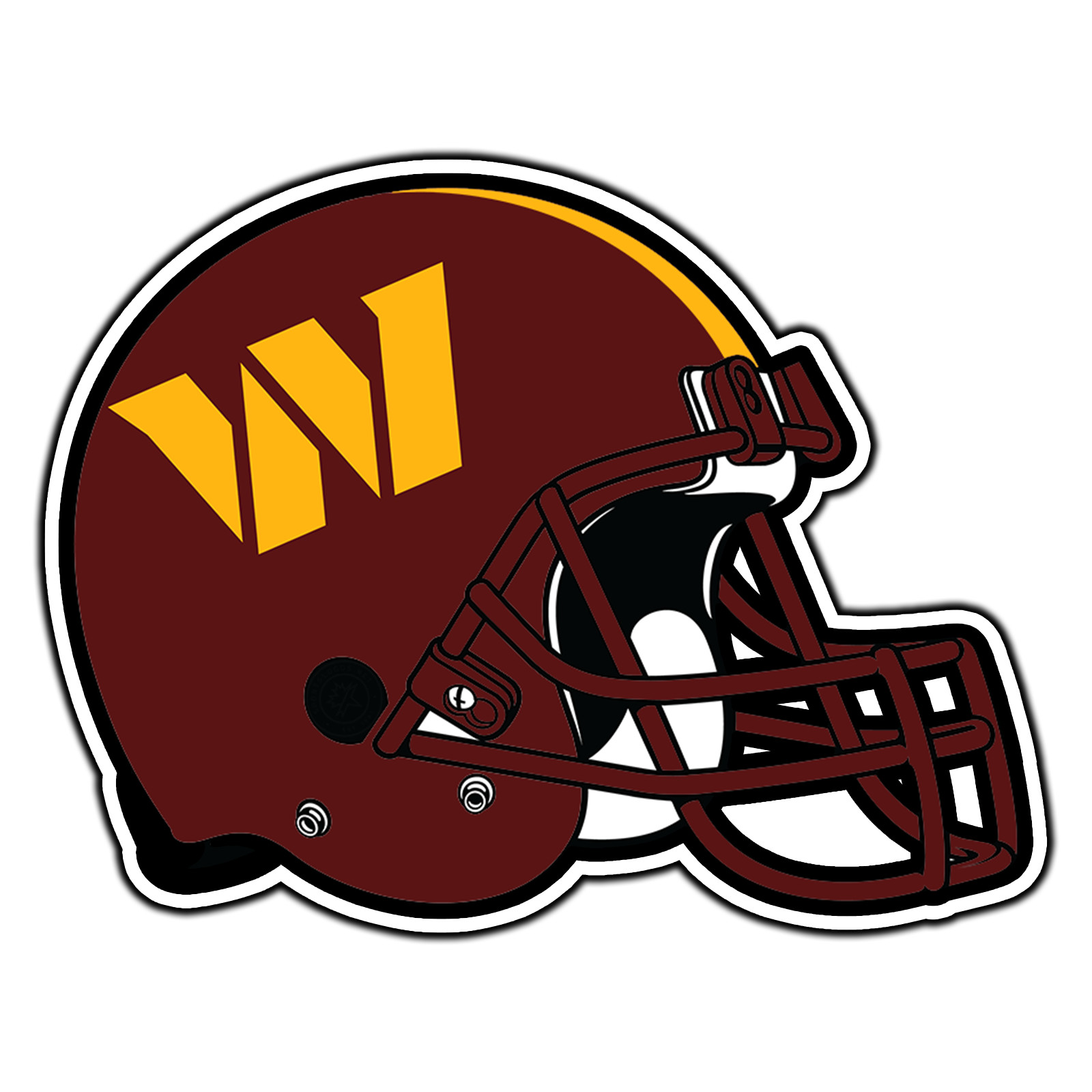 Washington Commanders Helmet Logo #22 Football Sticker Waterproof Vinyl Decal