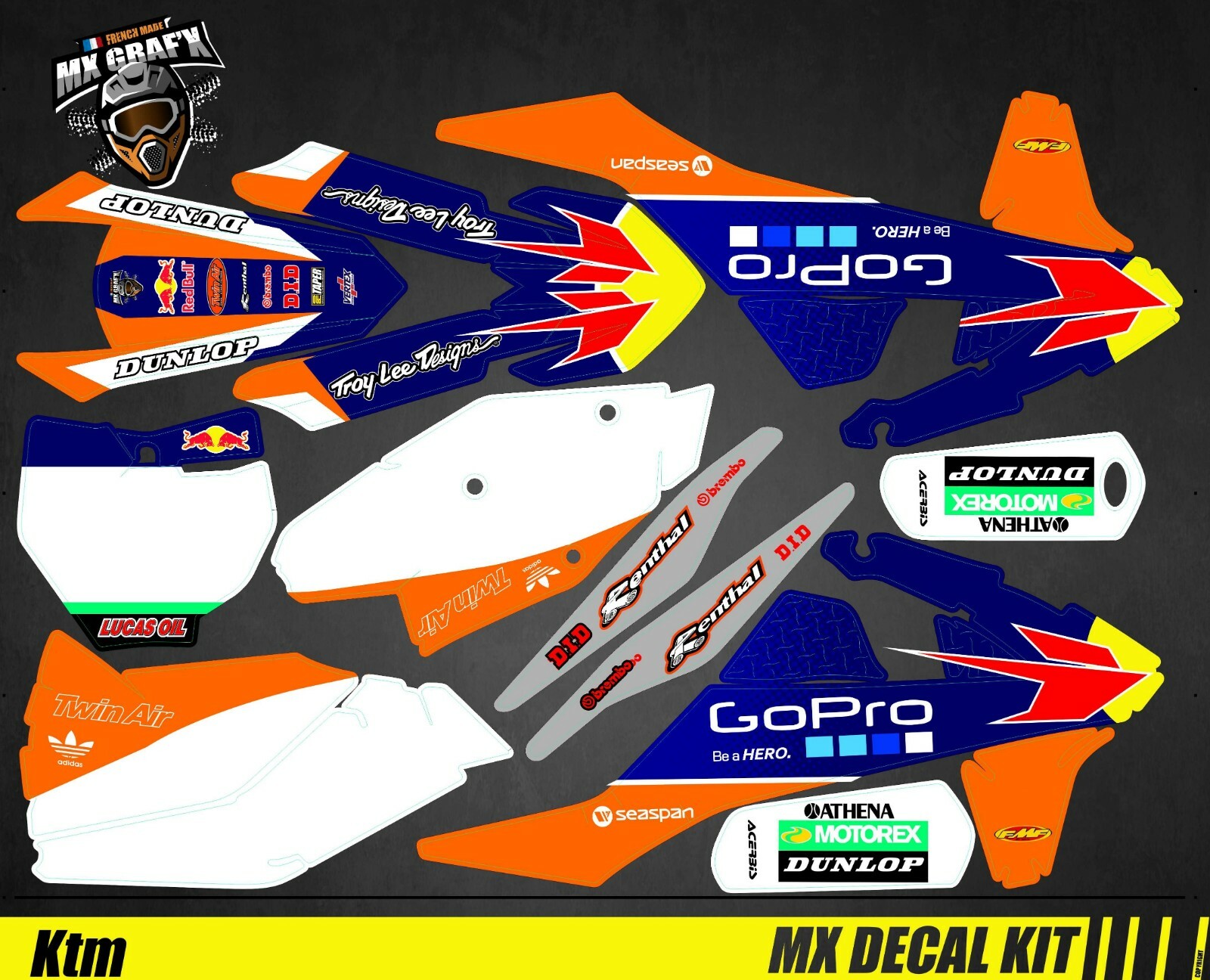 Moto Decal Kit For KTM SX / SX-F – GoPro